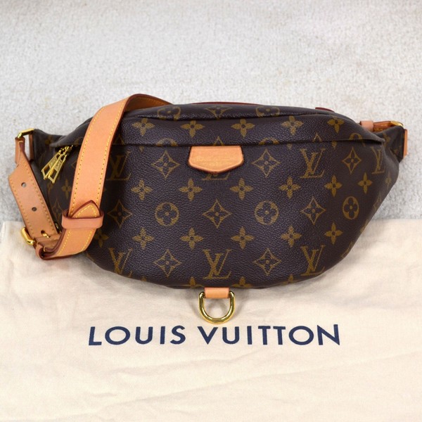 Louis Vuitton Bumbag Monogram Canvas Leather Crossbody Belt Bag Purse Handbag