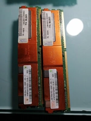 HYNIX 8GB (4X2GB) PC2-5300F DDR2-667 ECC SERVER RAM. From IBM Sever  - image 1 of 4