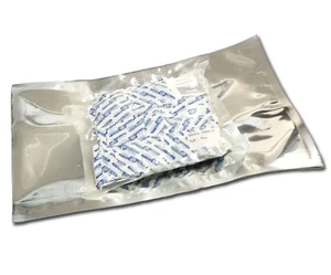 50 medium 25cm by 35cm Mylar bags & 50 factory sealed 300cc oxygen absorbers - Picture 1 of 1