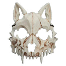 Skull Half-faced Wolf Mask Bone Costume Masquerade Halloween Props Cos