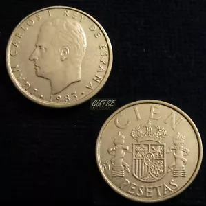 *GUTSE* JCI-414, 100 PESETAS 1983, LIS HACIA EL ANVERSO. - Imagen 1 de 1