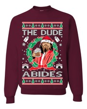 The Dude Abides Christmas Unisex Crewneck Sweatshirt