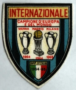 STEMMA PATCH INTER ORIGINALE ANNI 60 CAMPIONE D' EUROPA E DEL MONDO ITALIA 1965 - Foto 1 di 1