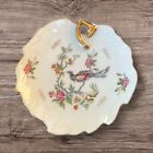 Vintage Lucky Peacock Porcelain Nappy Dish Gold Hand Painted Moriage Japan Bd