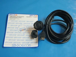 USB MALE TO FEMALE EXTENSION CORD 9 FT 4265091 DASH MOUNT MARINE BOAT RV - Foto 1 di 3