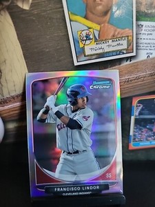 2013 Bowman Chrome Francisco Lindor Cream of the Crop Mini Refractors Cleveland