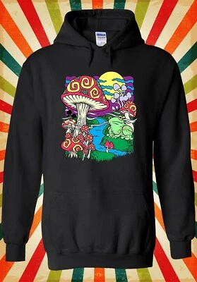 Mushroom Dream Psicodélico Hippie Hombres Mujeres Unisex Top Sudadera con Capucha Sudadera 3081 Foto 1 de 4