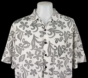 ANCHOR BLUE Mens Grey LUXURY S/S HAWAIIAN SHIRT U/U/Soft - XL (2XL) - 54" - £59 - Picture 1 of 11