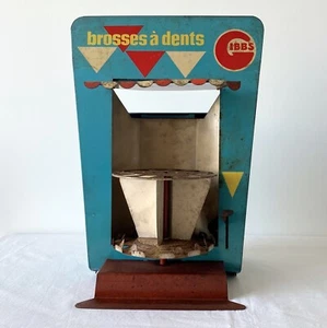 Vintage French toothpaste / dentifrice GIBBS tin display showcase - Picture 1 of 12