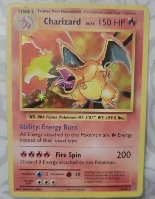 Pokémon TCG Charizard XY Evolutions 11/108 Holo Holo Rare - Image 1 of 3