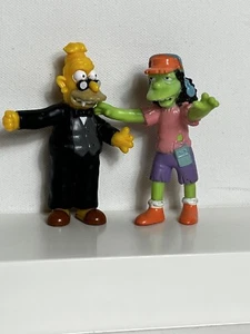 Simpsons Lot Of 2 Vintage  Grandpa Simpson Zombie Otto Burger King Matt Groening - Picture 1 of 16