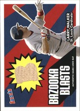 2005 (CARDINALS) Bazooka Blasts Bat Relics #LW Larry Walker   