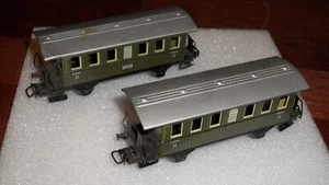 Märklin H0 Scale Metal Passenger Cars Green Non Smoking "Nichtraucher" Class 2 - Picture 1 of 9