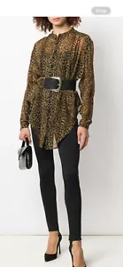 Saint Laurent Damenbluse mit Leopardendruck. 36/S. $ 1600 - Bild 1 von 10