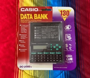 Vintage Casio Data Bank DC-2000-s 130 Tel & Fax Hand Held Digital Organizer *NEW - Picture 1 of 3