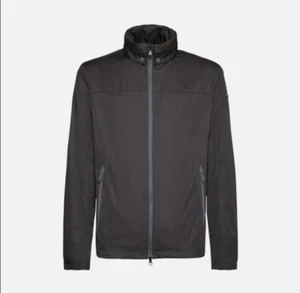 Geox Men's Respira Black Zip Up Hooded Ponza Short Jacket £139 - Picture 1 of 2
