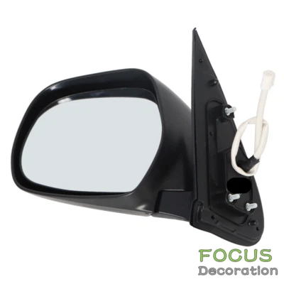 适用于丰田 Hiace Van 2005 04 - 2013 塑料左驱电动门镜黑色 — 第 1/4 张图片