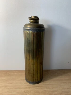 Belle chaufferette de lit en laiton ancienne  - Photo 1/4