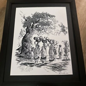 Kunstdruck, signiert, unbekanntes Kunstwerk! - Bild 1 von 5