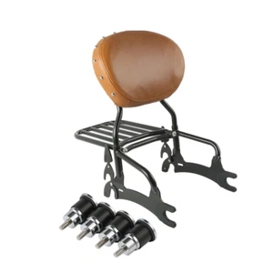 Sissy Bar Rack &Mounting Spools Fit For Indian Chief Vintage 2014-2018 Chief US - Bild 1 von 5