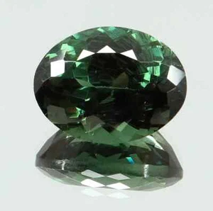 AAA 13x10 MM Natural Green Brazilian Tourmaline Loose Oval Cut Gemstone 6.75 Ct - Picture 1 of 7
