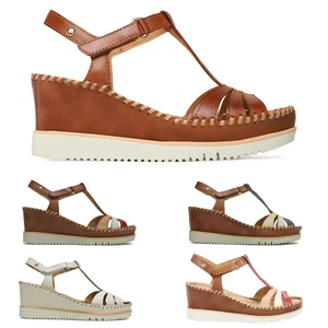 Pikolinos Womens Sandals Aguadulce Hook and Loop Wedge Leather - Picture 1 of 13