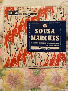Joe Colling - Sousa Marches Vol. One 10" VG+ DL 5075 Vinyl 1949 Decca Mono 1st - Picture 1 of 10