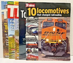 Lot 3 TRAINS Magazines + 2 Extras 10 Locomotives Top 10 Diesels RR Railroad - Foto 1 di 6