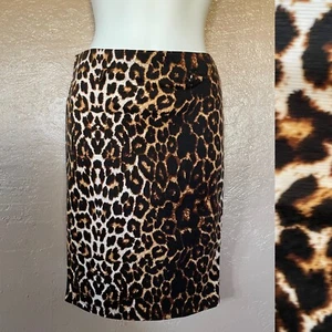 FOREVER 21 schick Neu ohne Etikett Leopardendruck BLEISTIFT Wackeln Pin-Up ROCK klein - Bild 1 von 8