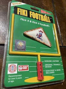 Fiki Fútbol Ole Miss Rebel Flick it Fútbol, Fútbol Universitario Cuero y Poste - Imagen 1 de 4