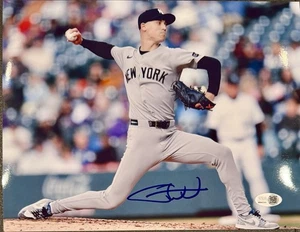 NEW YORK YANKEES LUKE WEAVER SIGNED AUTO 8x11 PHOTO JSA WITNESS! - Picture 1 of 2