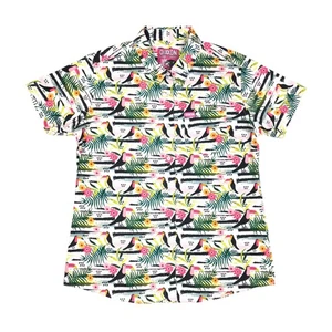 Dixxon Frannel Company Fiesta en la Selva Manga Corta Abotonada Para Mujer Grande - Imagen 1 de 8