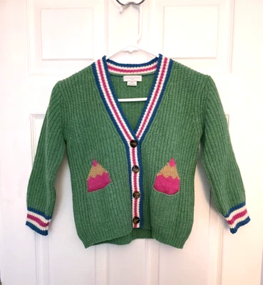 Stella McCartney Kids Girls V-Neck Button Up Cardigan Size 6 Years - Image 1 of 4
