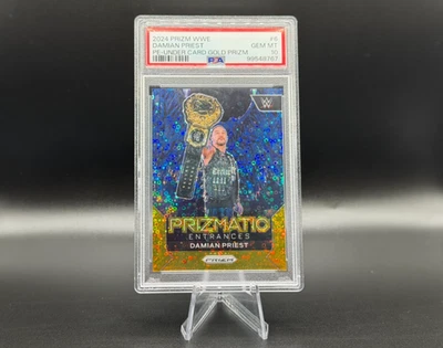 2023 Prizm WWE - DAMIAN PRIEST ⚡ Undercard Gold Prizmatic #4/10! - PSA 10 GEM MT - Image 1 of 3