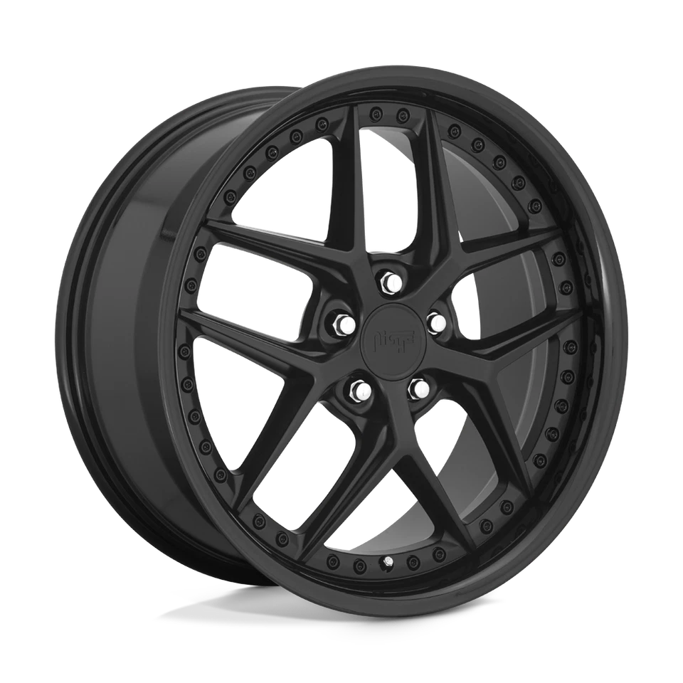 Juego de 4 ruedas 19x8,5 Nicho M226 NEGRO BRILLANTE NEGRO MATE 5x112 (42 mm) Foto 1 de 4