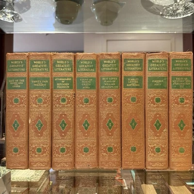 World’s Greatest Literature 8 Volume set 1936 Spencer Press Books 1-8 - Image 1 of 4