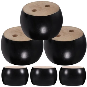  6 Pcs Sofa Replacement Legs Cabinet Risers Feet for Furniture Leveler - Picture 1 of 12