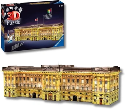 Ravensburger Puzzle 3D Buckingham Palace Night Edition Con Led Pz 237 12529 - Immagine 1 di 4
