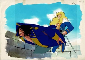 The Rose of Versailles Oscar Francois Cel Original Illustration Riyoko Ikeda F/S - Picture 1 of 5
