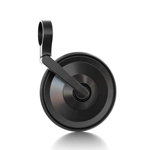 Specchio bar-end CIRCULA-S short per manubri 22mm 25mm alluminio nero Omologato - Picture 1 of 3