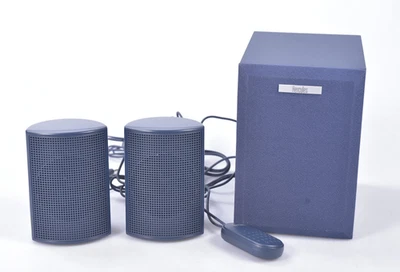 Hercules 2.1 20 Lautsprecher Boxen mit Lautstärkeregler PC Aux mit Subwoofer - Bild 1 von 4