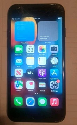 Apple iPhone 7 UNLOCKED Black IOS 15.8.4. MODEL # MN902LL/A  AT&T  - Image 1 of 4