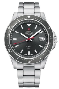 Swiss Military by Chrono SM34082.03 Herrenuhr mit Edelstahlband 5 ATM Datum - Bild 1 von 1