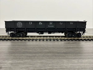 Pacific Limited O Scale PL-2000 Drop Bottom Gondola D&RGW #72491 *Custom/TLC - Picture 1 of 13