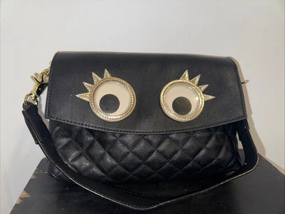 Betsey Johnson китч наплечная сумка сумочка Googly глаза троллей застежки - Изображение 1 из 4