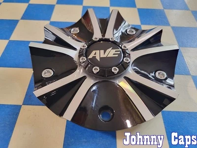 AVE Wheels # C006402B/M . BLACK & SILVER METAL Wheel Center Cap  [78]  (QTY. 1) - Image 1 of 4