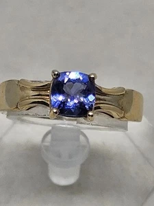 Anillo Tanzanita Oro 9kt Talla N1/2 (3,73g) (Buen Peso) - Imagen 1 de 12