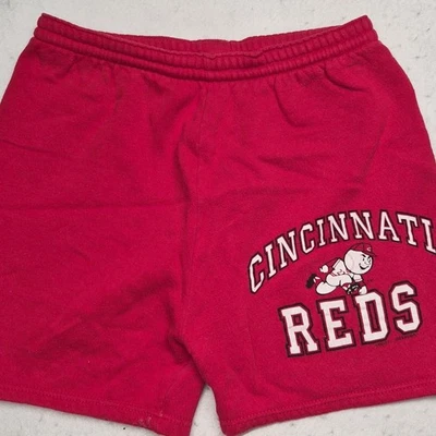 Pantalones Cortos Deportivos De Colección Años 80 Cincinnati Rojo Logo Grande Hechos en Estados Unidos Talla M 7 Logo Etiqueta Deportes  Foto 1 de 4