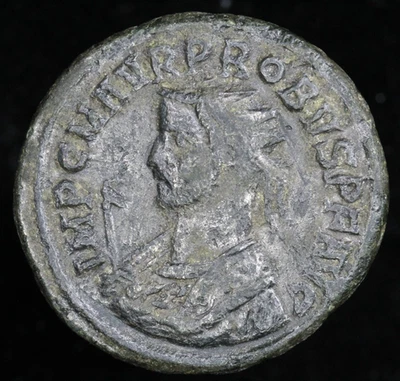 Roman Coins Probus BI Antoninianus Sol in Quadriga Holding Globe & Whip - Image 1 of 2