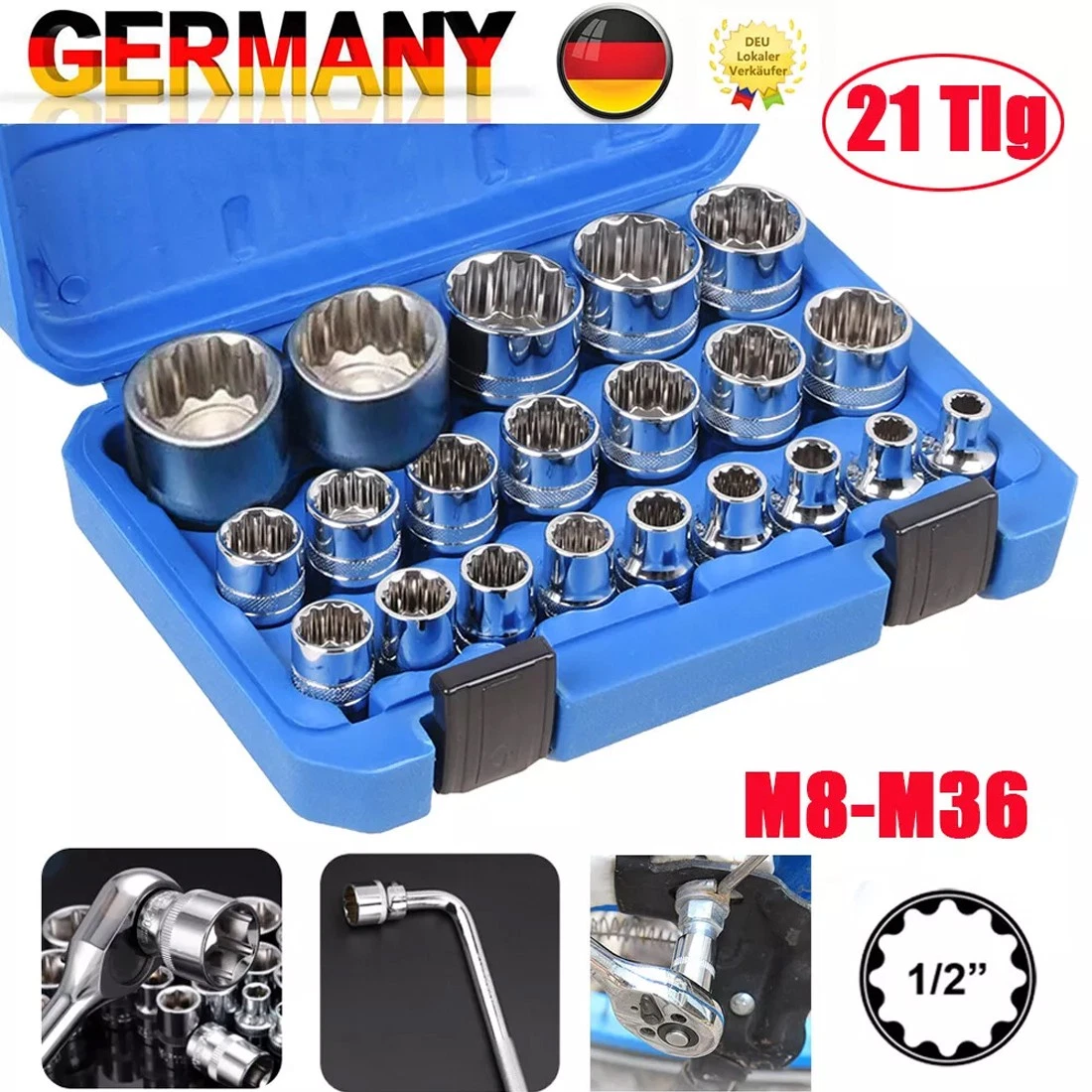 Projahn Stecknuss 1 Zoll, 12-kant, 58 Mm – Einzelstück, Für Profi-Werkzeuge | Robust & Passgenau